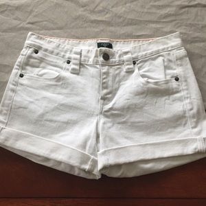J. Crew white denim shorts